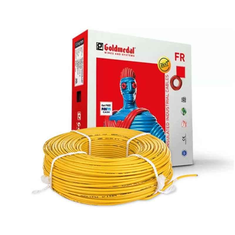 Goldmedal 90m 1 Sq mm Yellow FR PVC Wire