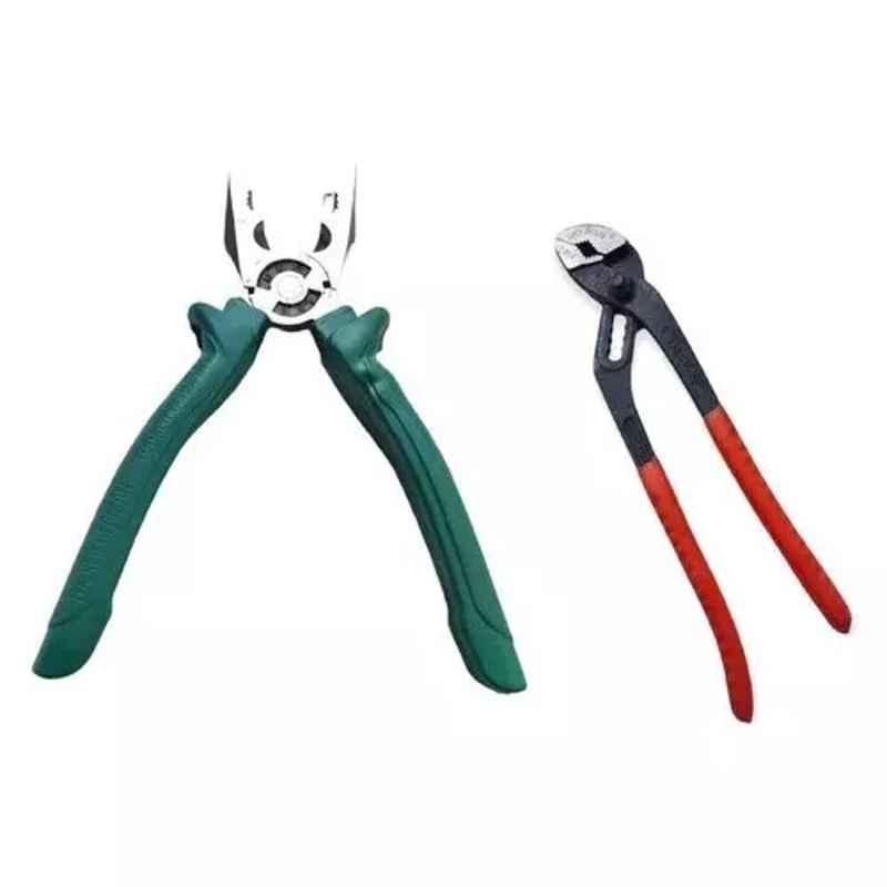 Sky Blue 2 Pcs 7.8 inch Lineman Plier Combo, SBE_PLIER_COMBO_MOD_01159