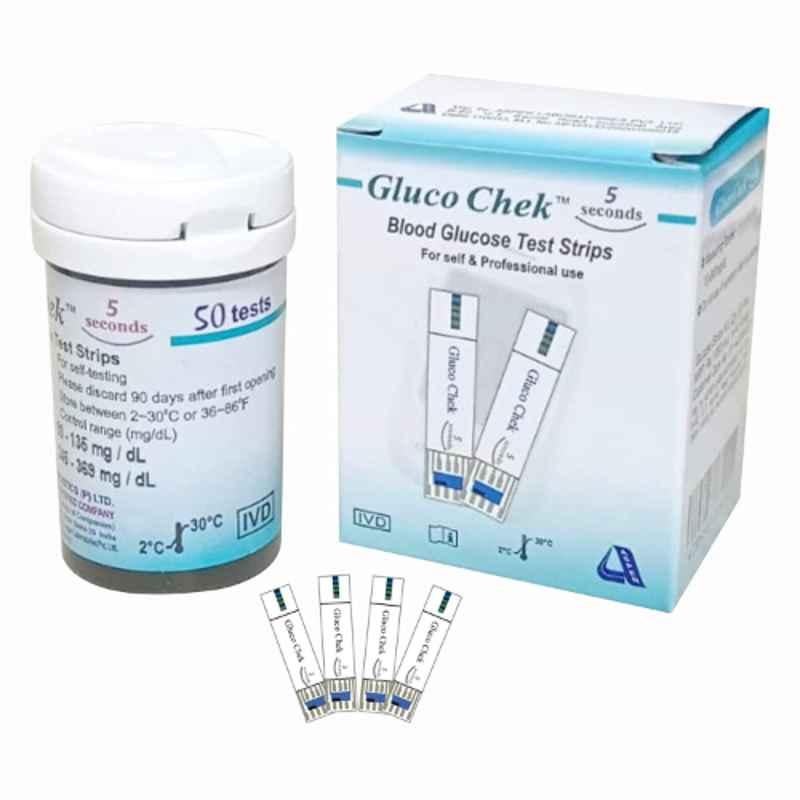 Aspen Gluco Chek 5 Seconds, 50 Pcs Strips Blood Glucose Glucometer Test Strips Set