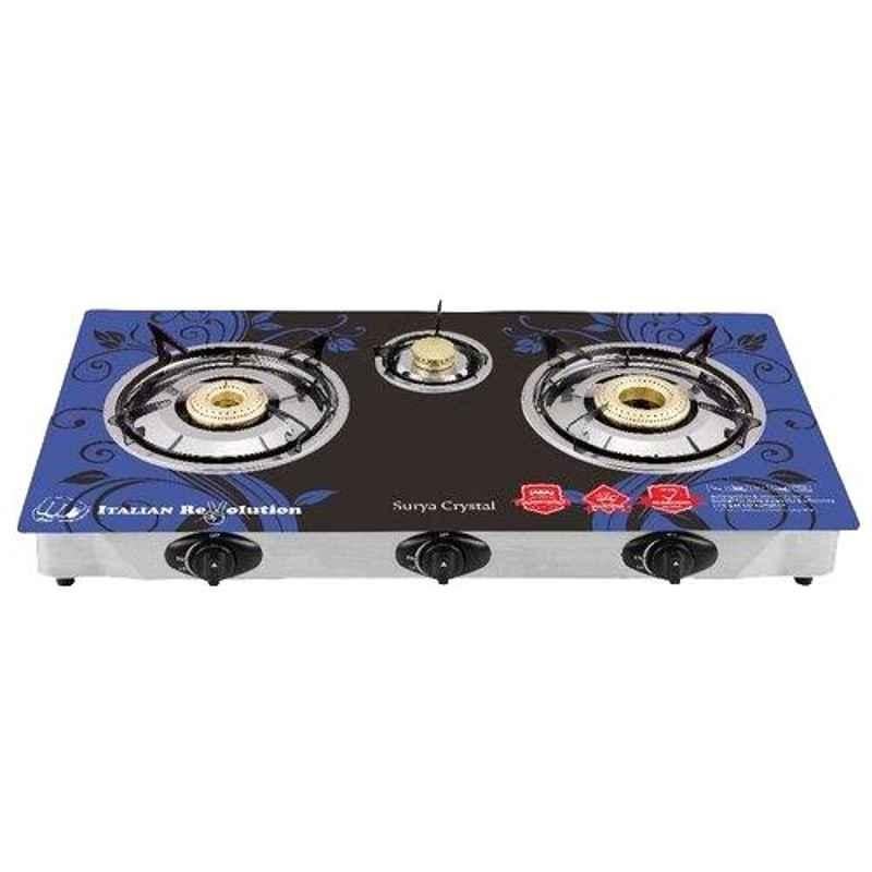 Surya Crystal 3 Burner Automatic Gas Stove