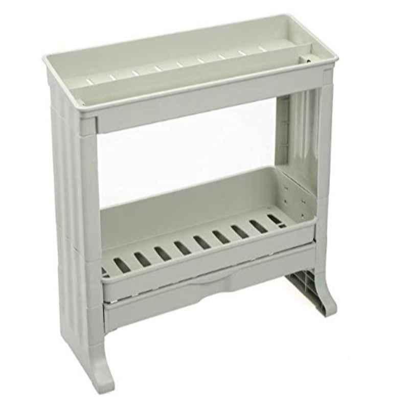 Rubik 45.5x47.5cm Plastic Green Kitchen Storage Shelf Rack