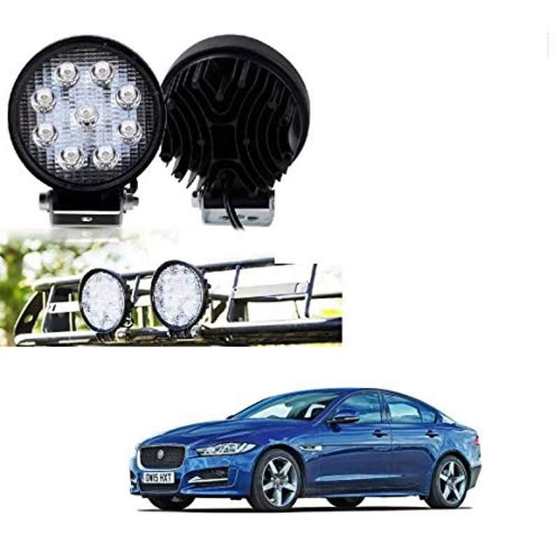 Kozdiko 2 Pcs 27W 4 inch 9 LED Waterproof Round White Fog Light Set with Mounting Brackets for Jaguar XE, kozd_19940