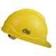 Allen Cooper Yellow Polymer Ratchet Type Safety Helmet with Chin Strap, SH721-Y (Pack of 3)