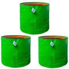 Singhal 12x12 inch 260 GSM HDPE UV Protected Plants Grow Bag for Terrace & Vegetable Gardening, GB-12x12-P03 (Pack of 3)