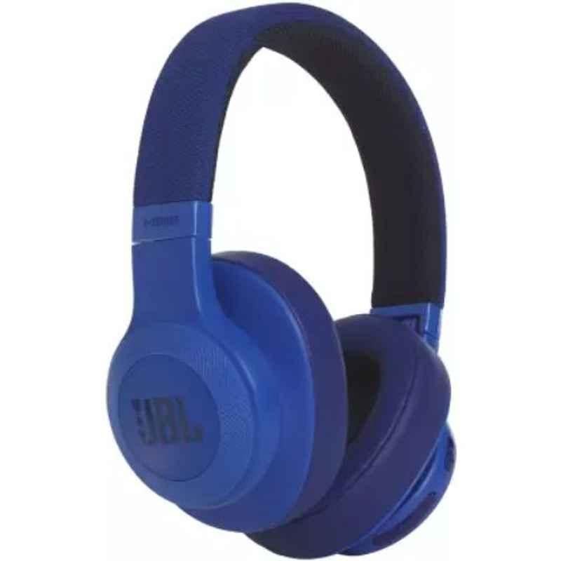 JBL E55BT 50mm On-Ear Blue Wireless Headphone