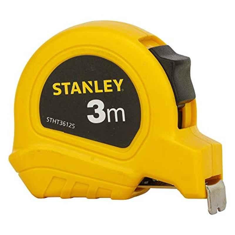 Stanley 3m Plastic Yellow Short Measuring Tape