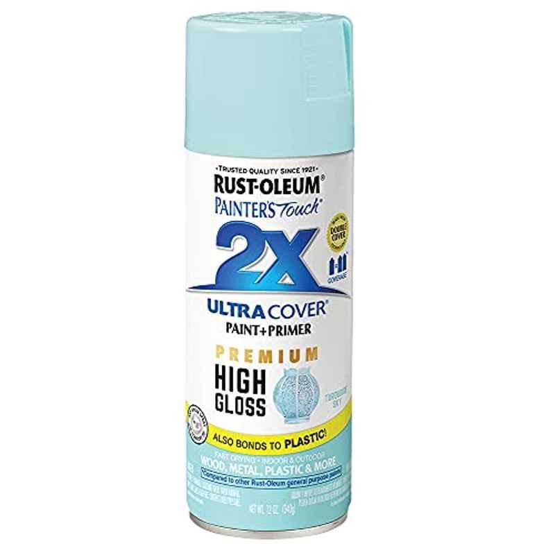 Rust-Oleum Painters Touch 12 Oz Turquoise Sky 331178 Gloss 2X Ultra Cover Paint