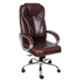 MRC Dragon Brown Chromium Steel & Wood High Back Revolving Office Chair