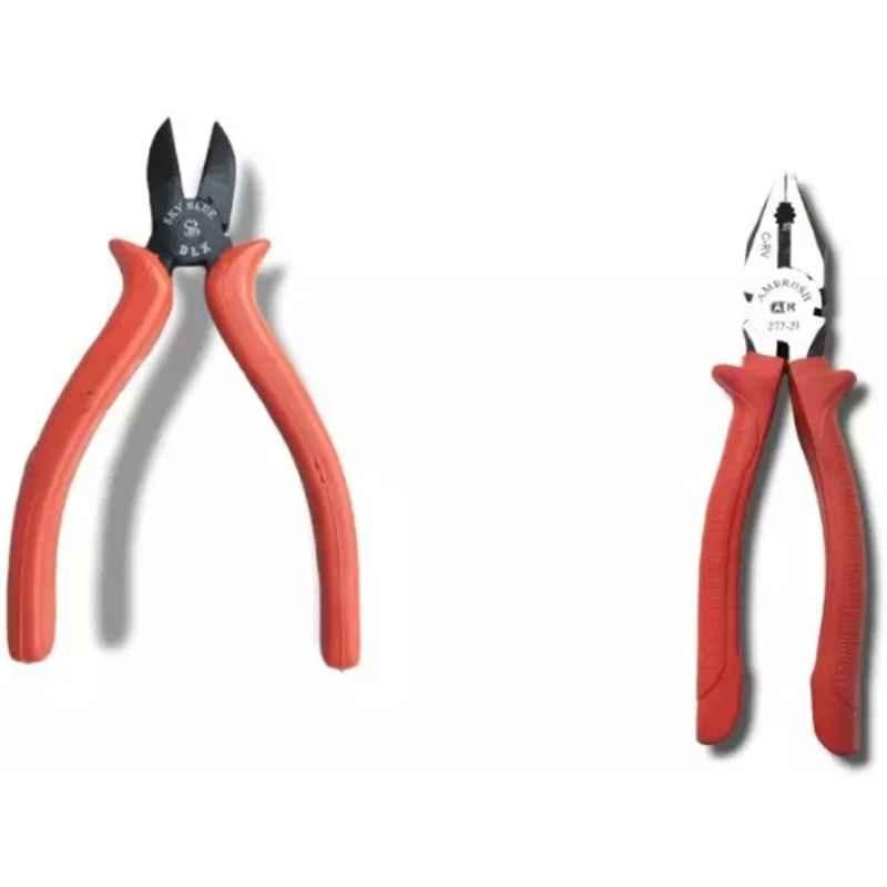 Sky Blue 2 Pcs 7.8 inch Lineman Plier Combo, SBE_PLIER_COMBO_MOD_00614