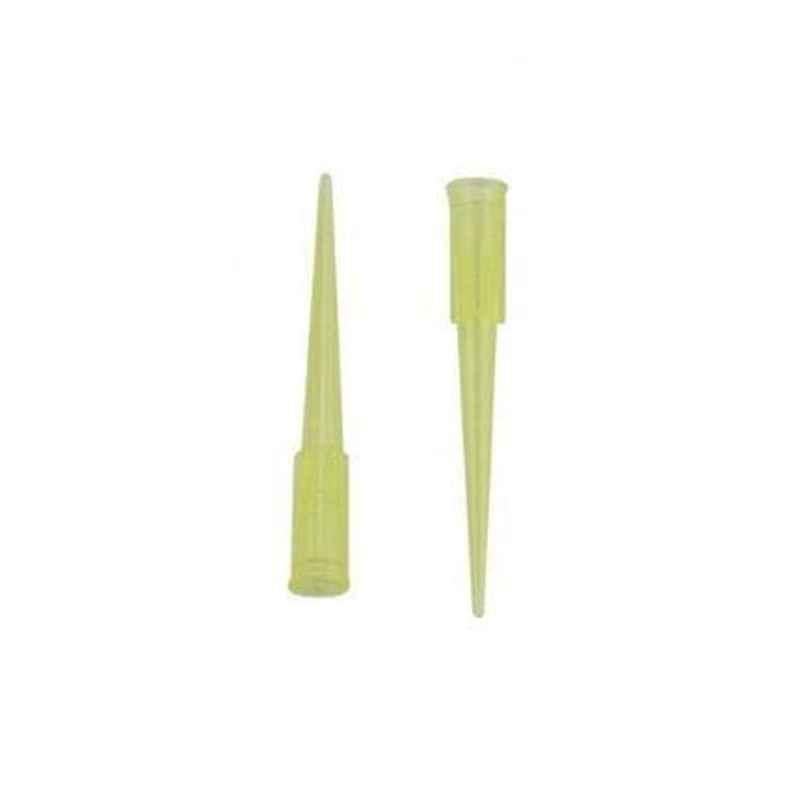 Clear & Sure 200ul Polypropylene Yellow Micropipette Tips (Pack of 1000)