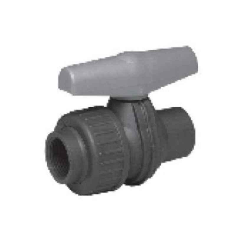 Hepworth 1/2 inch PN 16 PVC-U 2-Way Ball Valve with EPDM Seal, 161.354.302