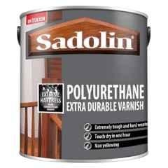 Sadolin 1 Litre Polyurethane Stain Finish Extra Durable Wooden Varnish