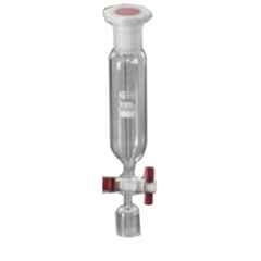 Glassco 50ml Boro 3.3 Glass Pressure Equalizing Cylindrical Funnel, 169.202.01