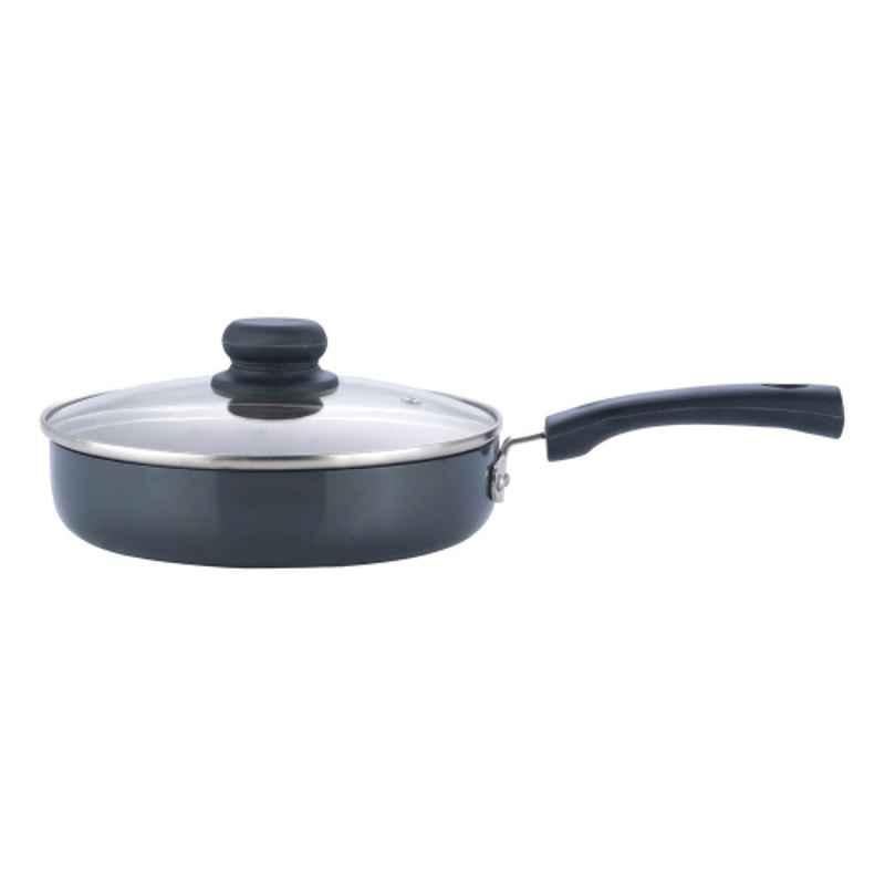 Vinod Black Pearl 20cm Deep Frypan with Lid, HADFP20