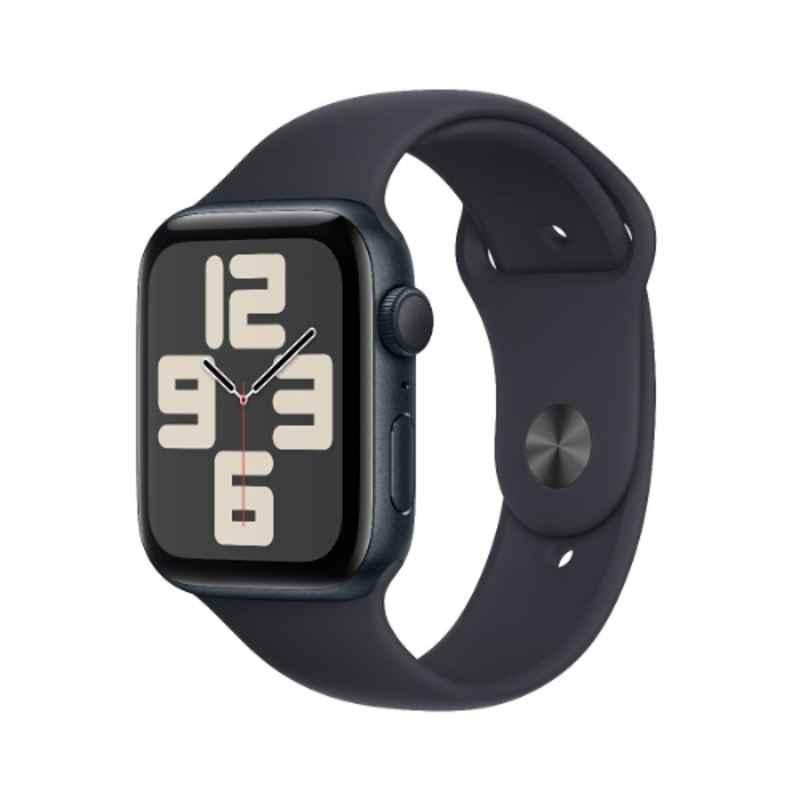 Apple SE 44mm Midnight Aluminium Case GPS & Cellular Smart Watch with S/M Midnight Sport Band, MRE73QA/A