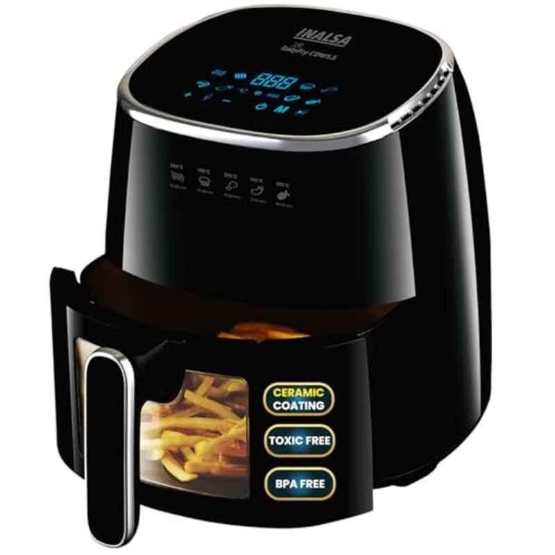 Inalsa Tasty Fryer CDW 5.5 Litre 1600W Non-Toxic Ceramic Coated Air Fryer with 2 Years Warranty