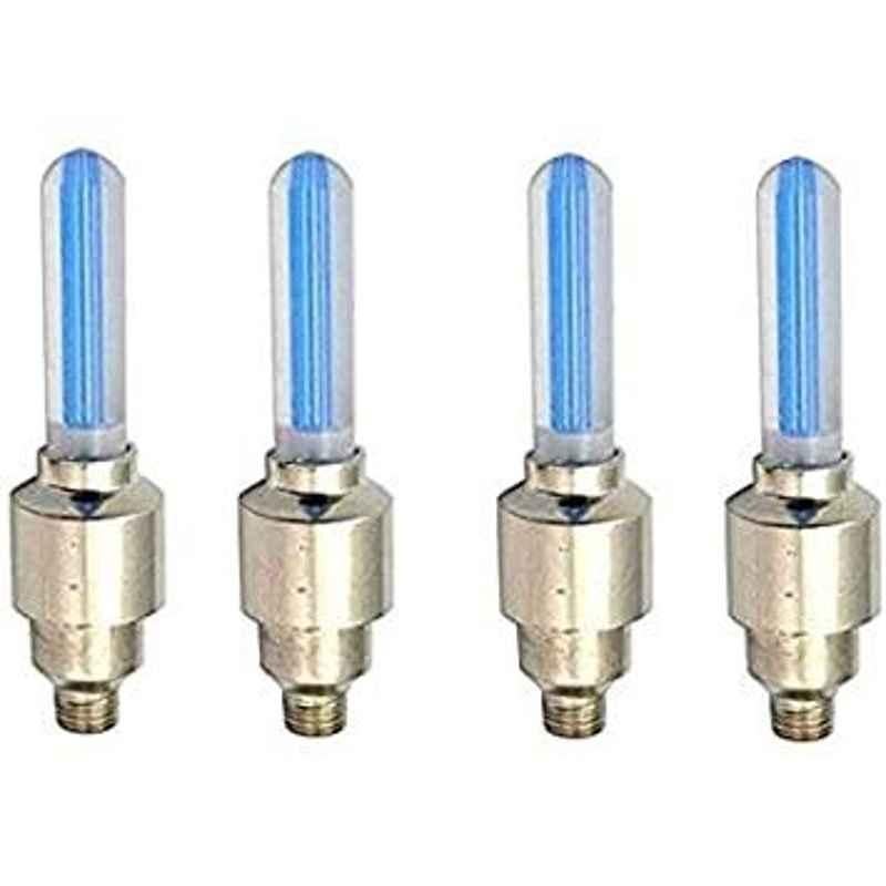 AOW Tyre Wheel Valve Cap Light for Car & Bike Wheel Light Tire Light D-43 (Pack of 4)