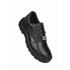 Liberty Surksha-1L Buff Grain Barton Leather Low Ankle Steel Toe Black Safety Shoes, Size: 8