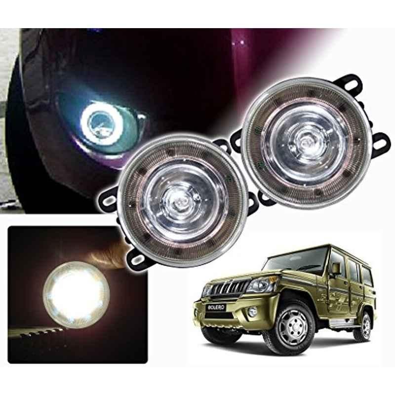 Kozdiko 2 Pcs 9 LED DRL Car High Power Fog Light for Mahindra Old Bolero