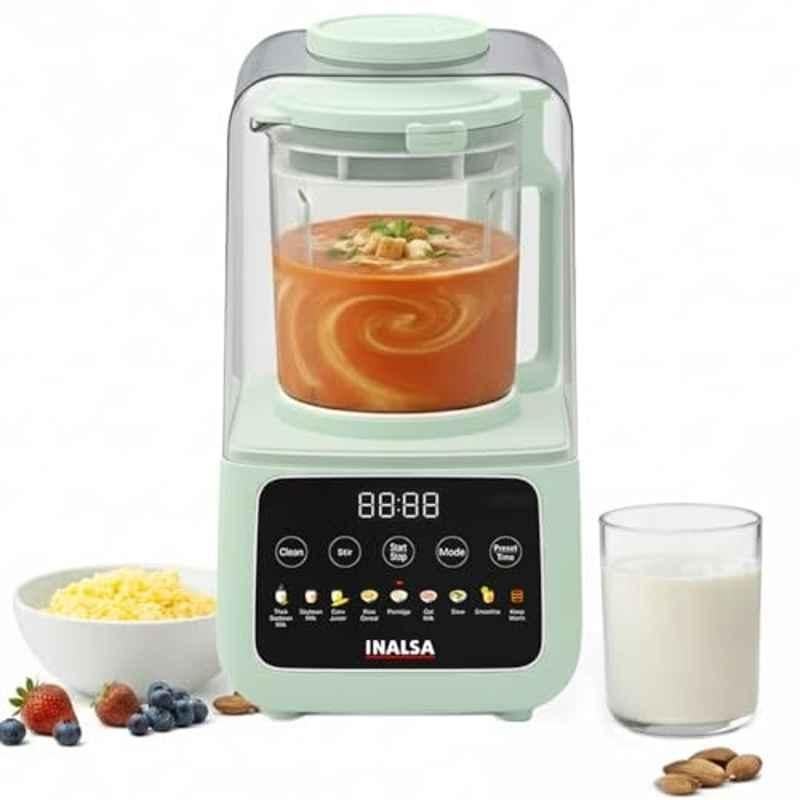 Inalsa Blendora 1100W 1.2 Litre Hot & Cold Soup Maker with Glass Jar & 2 Years Warranty