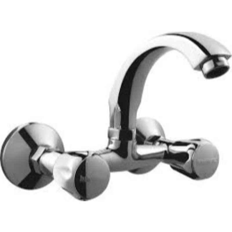 Hindware Contessa Plus Chrome Brass Kitchen Sink Mixer with Swivel Casted Spout, F330023