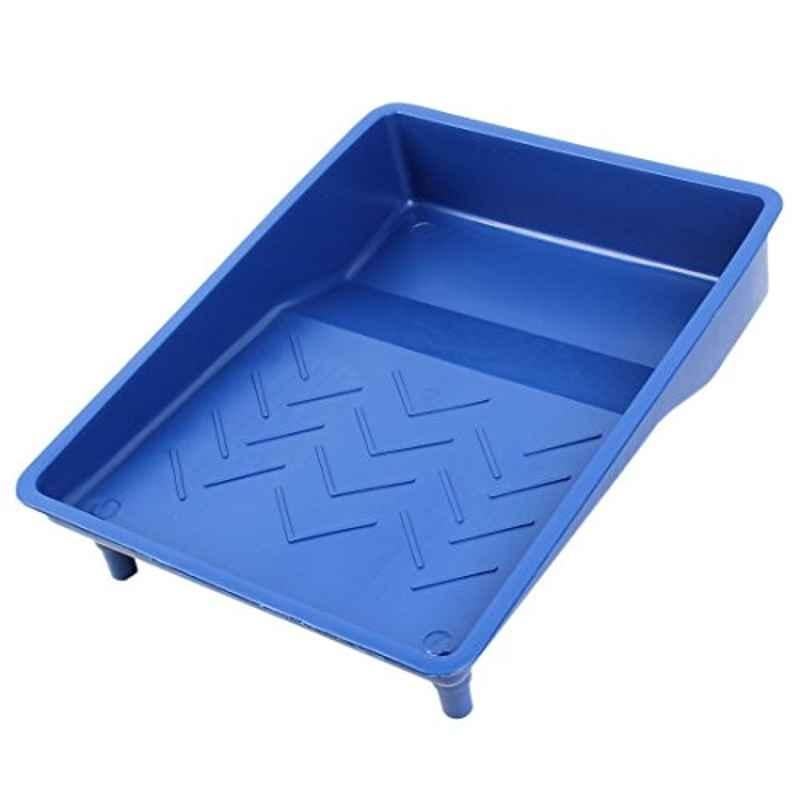 Aexit 9 inch Plastic Blue Painting Decorating & Brush Holder Roller Tray, 66RY399QF519