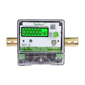 Techno 10-40A Polycarbonate Single Phase DIN Rail Multifunctional Energy Meter, TMCB01L