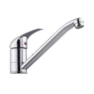 IRIS Stainless Steel Silver Single Lever Hot & Cold Basin Mixer Tap