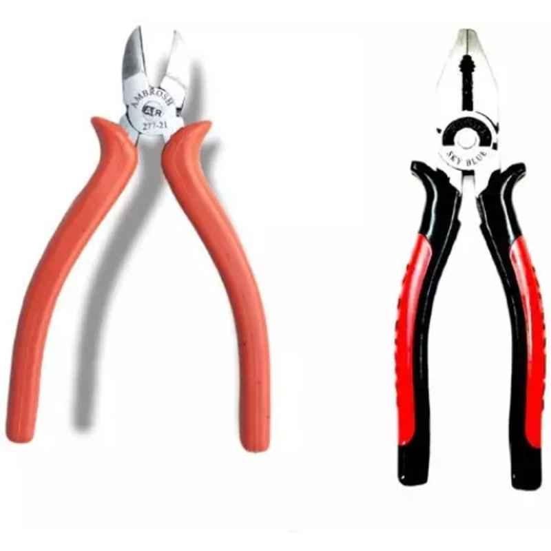 Sky Blue 2 Pcs 7.8 inch Lineman Plier Combo, SBE_PLIER_0419