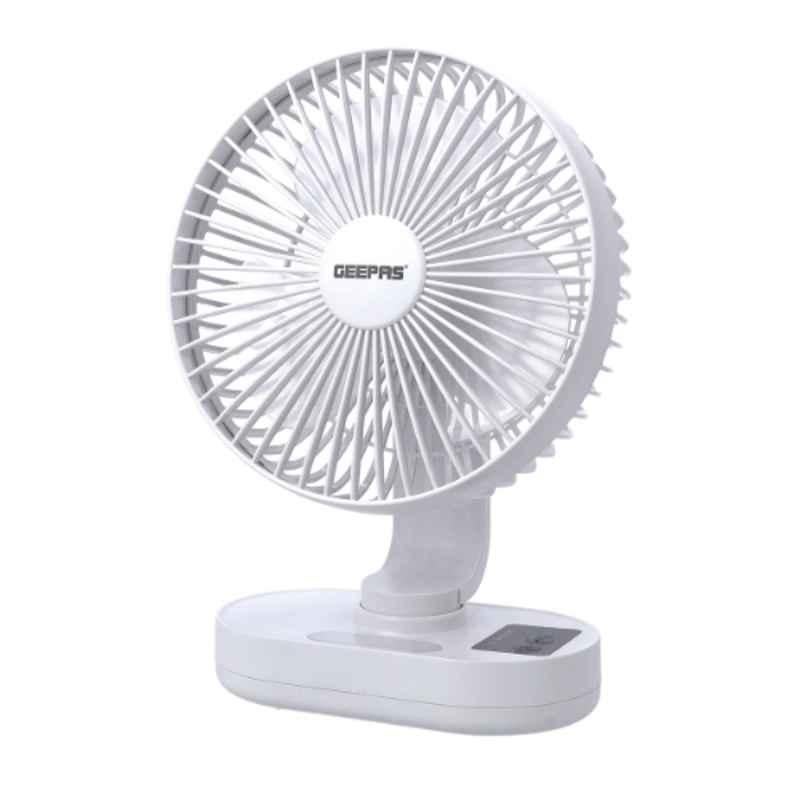 Geepas 8 inch Rechargeable Fan with Night Light, GF21157
