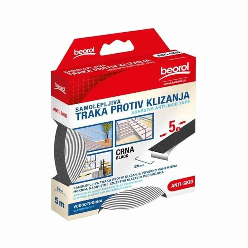 Beorol Adhesive Anti-Skid Tape, GT5B, Black, GT5B, 5 m