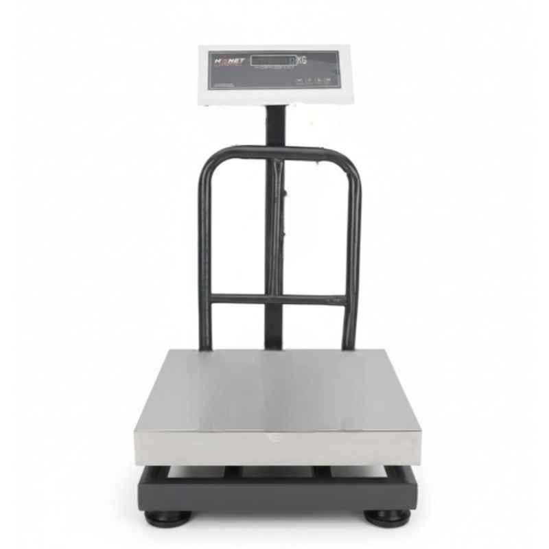 Monet 16x16 inch 120kg Stainless Steel Platform Weighing Scale with Dual Display & 2 Days Battery Backup