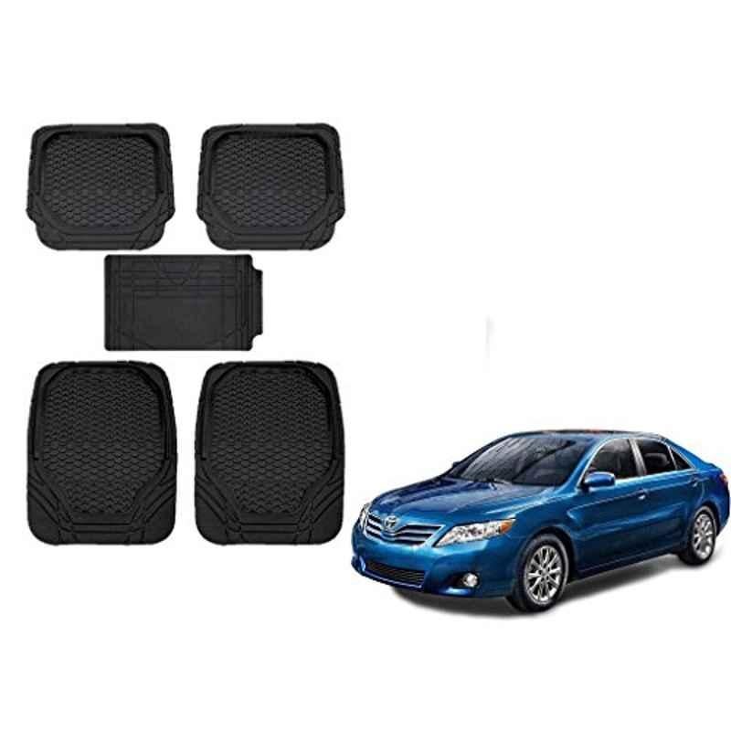 Kozdiko 8855TW 5 Pcs Rubber Black Rubber Car Mat Set for Toyota Carmy
