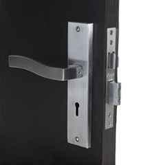 Handle Waala Viva 8 inch Stainless Steel Silver Ky Plate Mortise Door Lock Set
