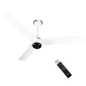 Luker Crown Plus 32W 350rpm White & Copper 5 Star 3 Blade BLDC Ceiling Fan with Remote & 3 Years Warranty, Sweep: 1200 mm