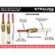 Strauss Popular Willow Wood Cricket Kit, ST-2842, Size: 3