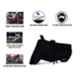 Riderscart Polyester Black Waterproof Two Wheeler Body Cover with Storage Bag for TVS Phoenix