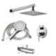 ZAP ZXR27240 Brass Chrome Finish Concealed Circular Body Diverter Full Set