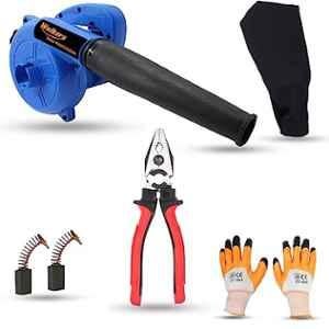 Walkers 800W Plastic Blue Electric Air Blower with Carbon Brushes, Gloves & 8 inch Plier, WKCB271