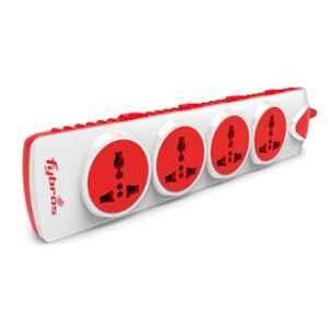 Fybros Qubic 5m Polycarbonate 4x4 International Sockets Power Extension Board with Individual Switch, Indicators & 2 USB Ports, 9043