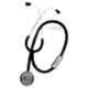 Dr. Morepen ST-01A PVC Chrome Plated Grey Acoustic Stethoscope