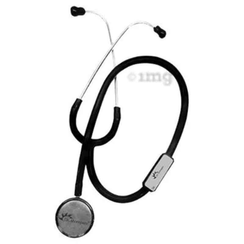 Dr. Morepen ST-01A PVC Chrome Plated Grey Acoustic Stethoscope