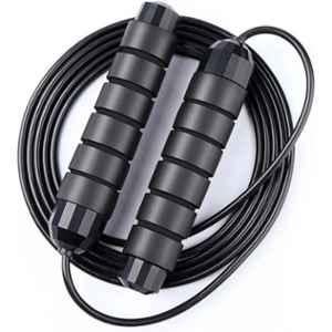 Shopeleven 300cm Nylon & Steel Black Ball Bearing Skipping Rope
