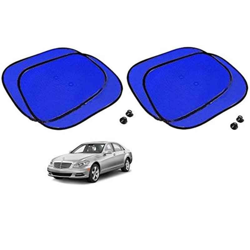 Kozdiko 4 Pcs Blue Chipkoo Car Window Sunshade Curtain Set for Mercedes Benz S-Class, koz_83042