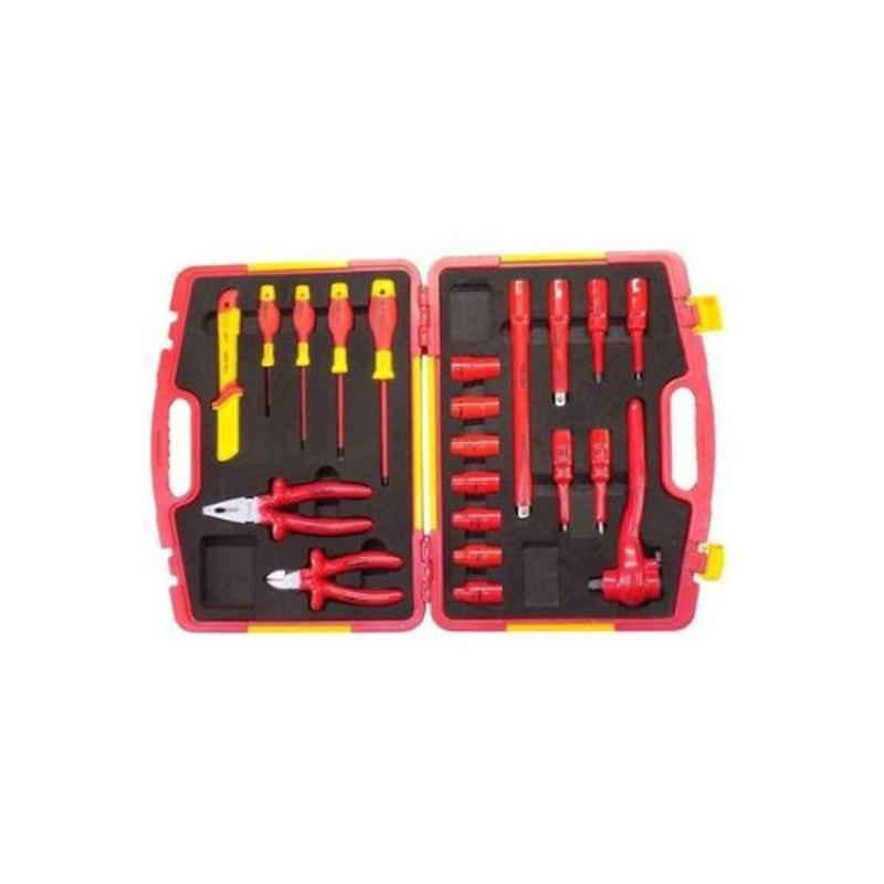 Tolsen 80721 21Pcs Red Insulated Tool Set