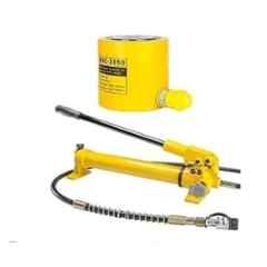 Nutronics 30 Ton 50mm Stroke Yellow Hydraulic Cylinder Jack with Hand Pump, RSC-3050700