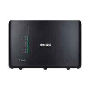 Luminous Icon 1100 900VA/12V Black Single Battery Pure Sine Wave Inverter for Home, Office & Shops