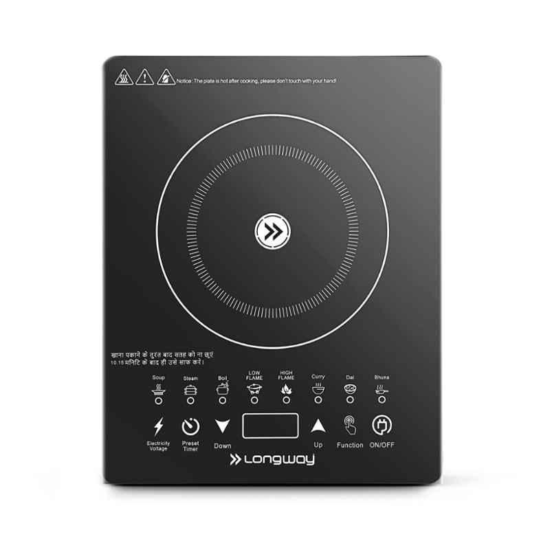 Longway Touchcook IC 2000W Black Induction Cooktop with Touch Panel
