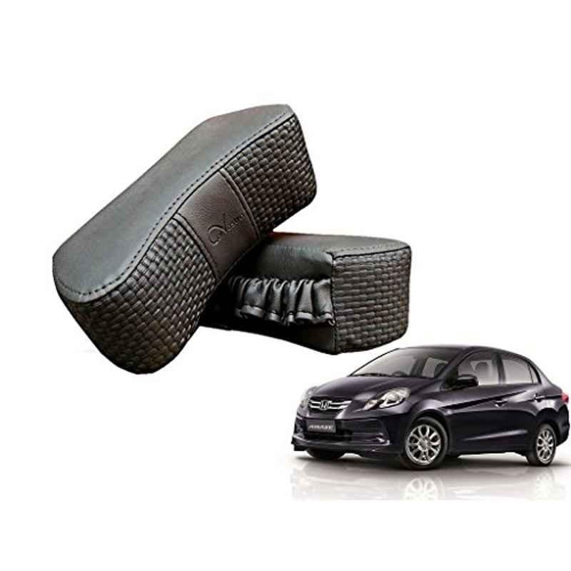 Kozdiko 2 Pcs Memory Foam Grey Luxurious Neck Rest Cushion Pillow Set for Honda Amaze