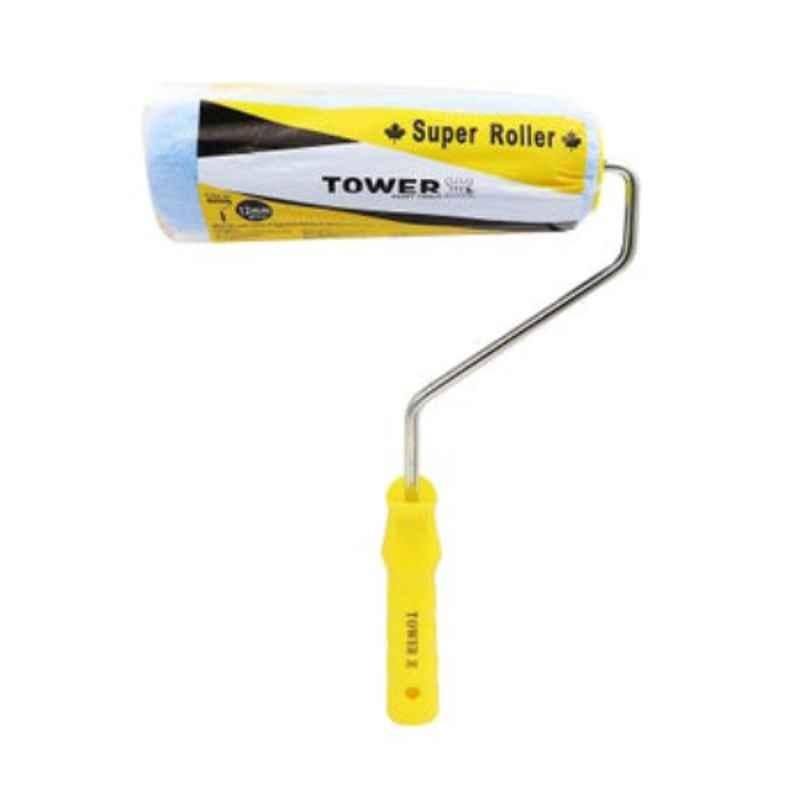 Tower 9 inch Yellow & Blue Paint Roller with Plastic Handle
